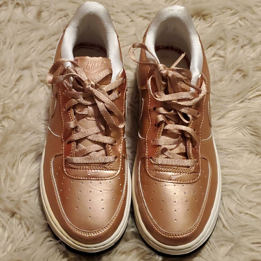 Bronze Metallic Nikes